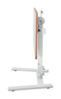 LEITZ Ergo Compact höhenverstellbarer Schreibtisch weiß rechteckig, A-Fuß-Gestell weiß 65,0 x 46,0 cm