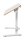 LEITZ Ergo Compact höhenverstellbarer Schreibtisch weiß rechteckig, A-Fuß-Gestell weiß 65,0 x 46,0 cm