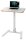 LEITZ Ergo Compact höhenverstellbarer Schreibtisch weiß rechteckig, A-Fuß-Gestell weiß 65,0 x 46,0 cm