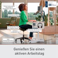 LEITZ Sitz- & Stehhocker Ergo Active mit Rollen 65780095 schwarz, 1 St.