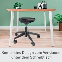 LEITZ Sitz- & Stehhocker Ergo Active mit Rollen 65780095 schwarz, 1 St.