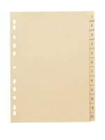 Ordnerregister DIN A4 Vollformat 1-12 chamois 12-teilig,...