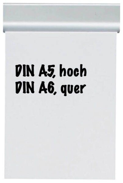MAUL Klemmleiste 15,6 cm silber selbstklebend, 1 St.