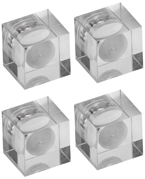 MAUL Magnete grau, Kunststoff 15x15x15 mm, 4 St.