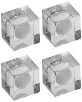 MAUL Magnete grau, Kunststoff 15x15x15 mm, 4 St.