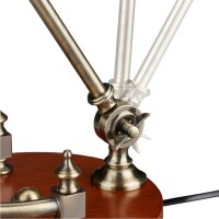 relaxdays Tischlampe grün, braun