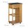 relaxdays Servierwagen ALFRED L braun 47,5 x 37,5 x 81,5 cm
