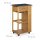 relaxdays Servierwagen ALFRED L braun 47,5 x 37,5 x 81,5 cm