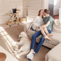 relaxdays Servierwagen braun 40,5 x 65,0 x 70,0 cm