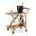 relaxdays Servierwagen braun 40,5 x 65,0 x 70,0 cm