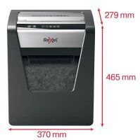Rexel Momentum X415 Aktenvernichter mit Partikelschnitt P-4, 4 x 40 mm, bis 15 Blatt, schwarz