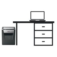 Rexel Momentum X415 Aktenvernichter mit Partikelschnitt P-4, 4 x 40 mm, bis 15 Blatt, schwarz