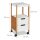 relaxdays Servierwagen braun 30,0 x 30,0 x 69,0 cm