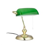 relaxdays Tischlampe grün, gold