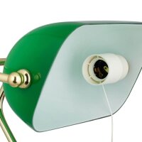 relaxdays Tischlampe grün, gold