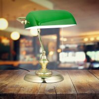relaxdays Tischlampe grün, gold