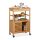 relaxdays Servierwagen braun 59,5 x 35,0 x 82,0 cm