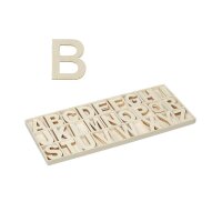 relaxdays Dekoartikel braun Buchstaben A-Z, 104 St.