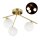 relaxdays GLOBI Deckenleuchte gold, weiß