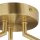 relaxdays GLOBI Deckenleuchte gold, weiß