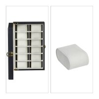 relaxdays Uhrenbox schwarz 31,0 x 20,0 x 8,0 cm  (...