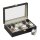 relaxdays Uhrenbox schwarz 31,0 x 20,0 x 8,0 cm  ( 10027256_0 )