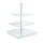 relaxdays Etagere transparent/silber Höhe: 40,0 cm, 1 St.