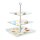 relaxdays Etagere transparent/silber Höhe: 40,0 cm, 1 St.