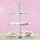 relaxdays Etagere transparent/silber Höhe: 40,0 cm, 1 St.