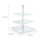 relaxdays Etagere transparent/silber Höhe: 40,0 cm, 1 St.