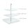 relaxdays Etagere transparent/silber Höhe: 40,0 cm, 1 St.