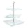 relaxdays Etagere transparent/silber Höhe: 40,0 cm, 1 St.