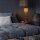 relaxdays Tischlampe schwarz, gold