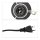 relaxdays Tischlampe schwarz, gold