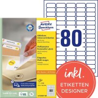 AVERY Zweckform Etiketten L4732REV-100 weiß 35,6 x...