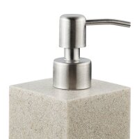 relaxdays Seifenspender 10031062_778 beige Polyresin 300,0 ml, 1 St.