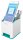 LEITZ Stiftehalter WOW Duo Colour perlweiß/eisblau Polystyrol 2 Fächer 9,0 x 10,1 x 10,0 cm