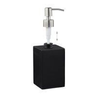 relaxdays Seifenspender 10031062_46 schwarz Polyresin 300,0 ml, 1 St.