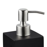 relaxdays Seifenspender 10031062_46 schwarz Polyresin 300,0 ml, 1 St.