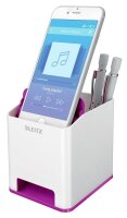 LEITZ Stiftehalter WOW Duo Colour perlweiß/violett...
