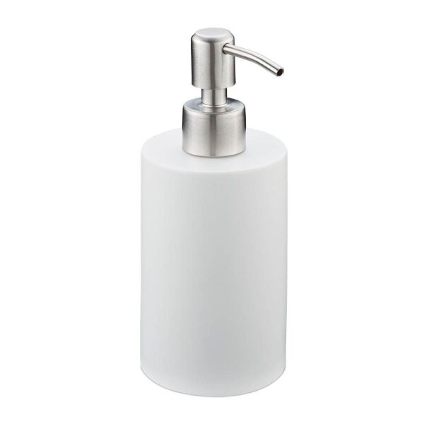 relaxdays Seifenspender 10031059_49 weiß Polyresin 180,0 ml, 1 St.