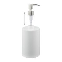 relaxdays Seifenspender 10031059_49 weiß Polyresin 180,0 ml, 1 St.