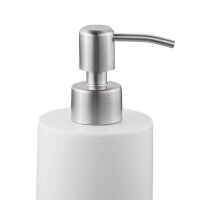 relaxdays Seifenspender 10031059_49 weiß Polyresin 180,0 ml, 1 St.