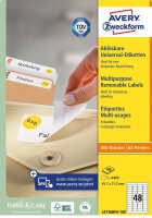 AVERY Zweckform Etiketten L4736REV-100 weiß 45,7 x 21,2 mm, 100 Blatt
