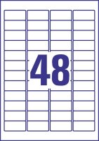 AVERY Zweckform Etiketten L4736REV-100 weiß 45,7 x 21,2 mm, 100 Blatt
