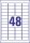 AVERY Zweckform Etiketten L4736REV-100 weiß 45,7 x 21,2 mm, 100 Blatt