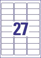 AVERY Zweckform Etiketten L4737REV-100 weiß 63,5 x 29,6 mm, 100 Blatt