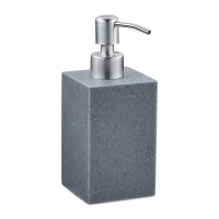 relaxdays Seifenspender 10031062_111 grau Polyresin 300,0...