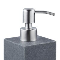 relaxdays Seifenspender 10031062_111 grau Polyresin 300,0 ml, 1 St.