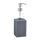 relaxdays Seifenspender 10031062_111 grau Polyresin 300,0 ml, 1 St.